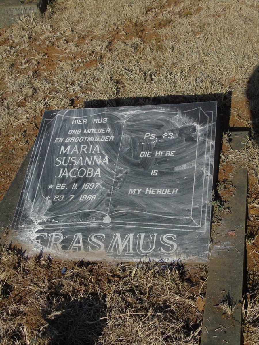 ERASMUS Maria Susanna Jacoba 1897-1988