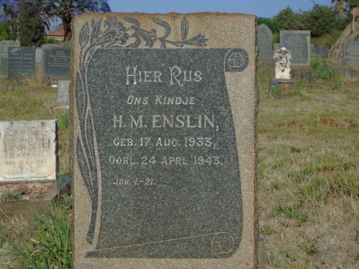 ENSLIN H.M. 1933-1943