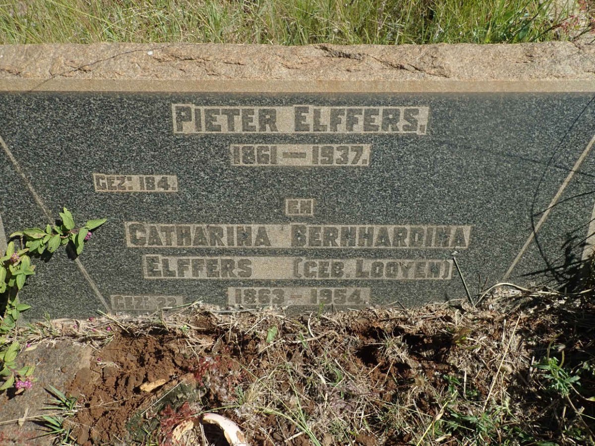 ELFFERS Pieter 1861-1937 &amp; Catharina Bernhardina LOOYEN 1863-1954