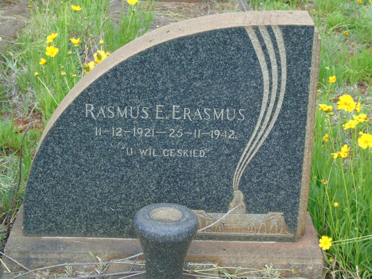 ERASMUS Rasmus E. 1921-1942