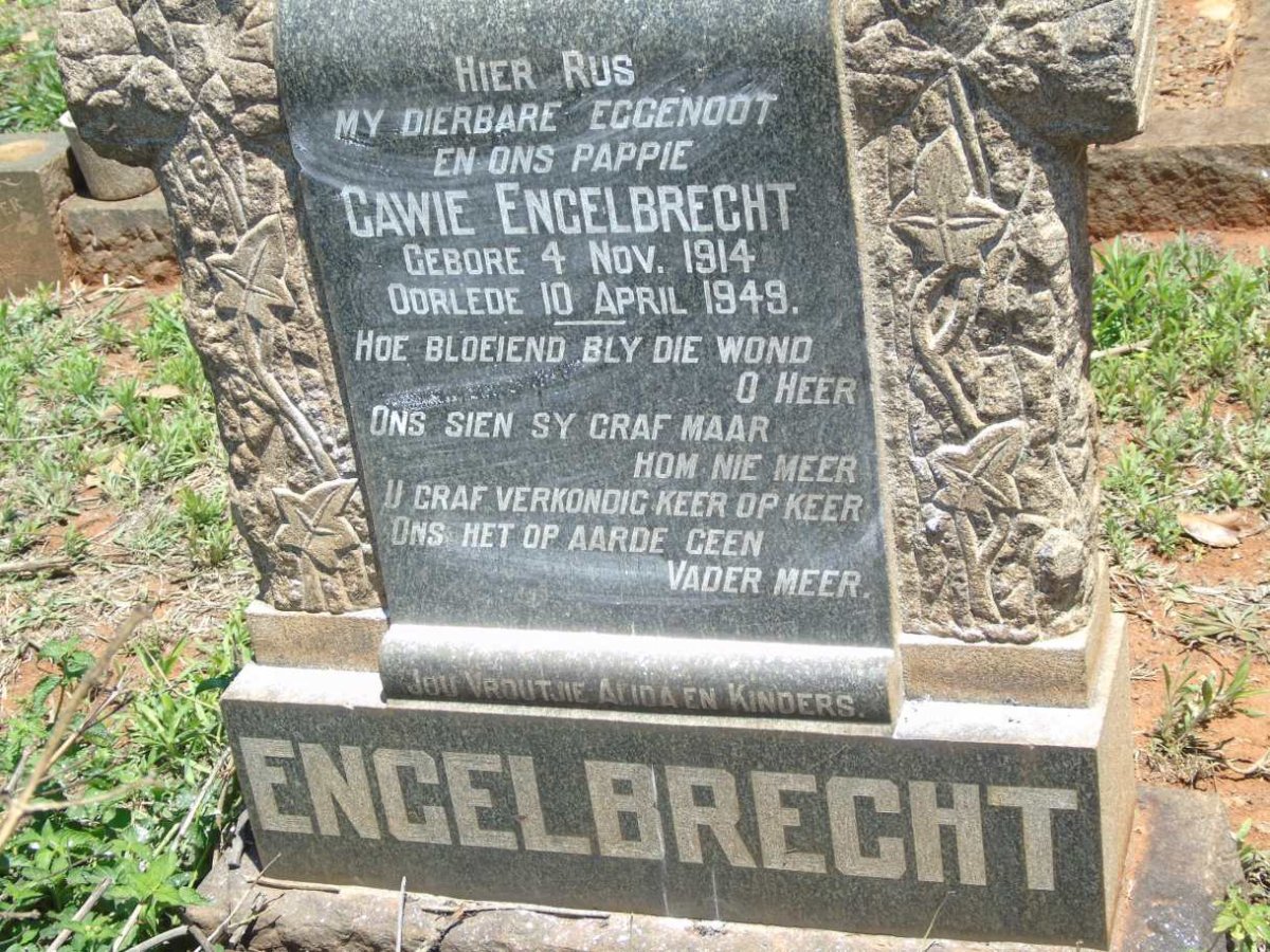 ENGELBRECHT Gawie 1914-1949