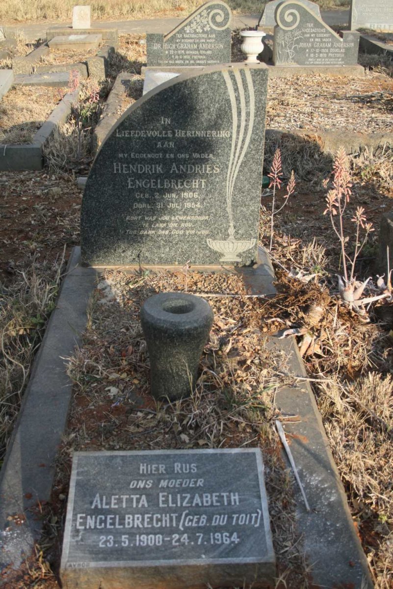 ENGELBRECHT Hendrik Andries 1906-1954 & Aletta Elizabeth DU TOIT 1900-1964