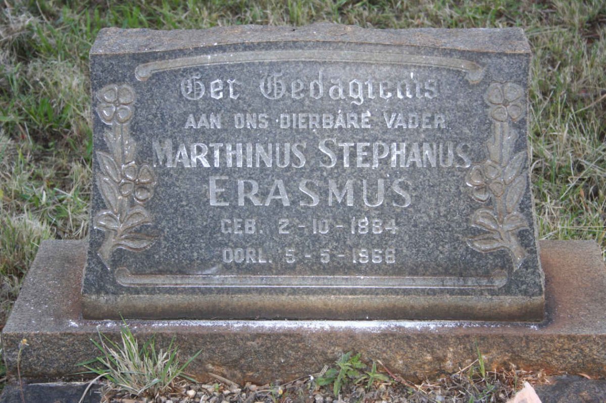 ERASMUS Marthinus Stephanus 1884-1966