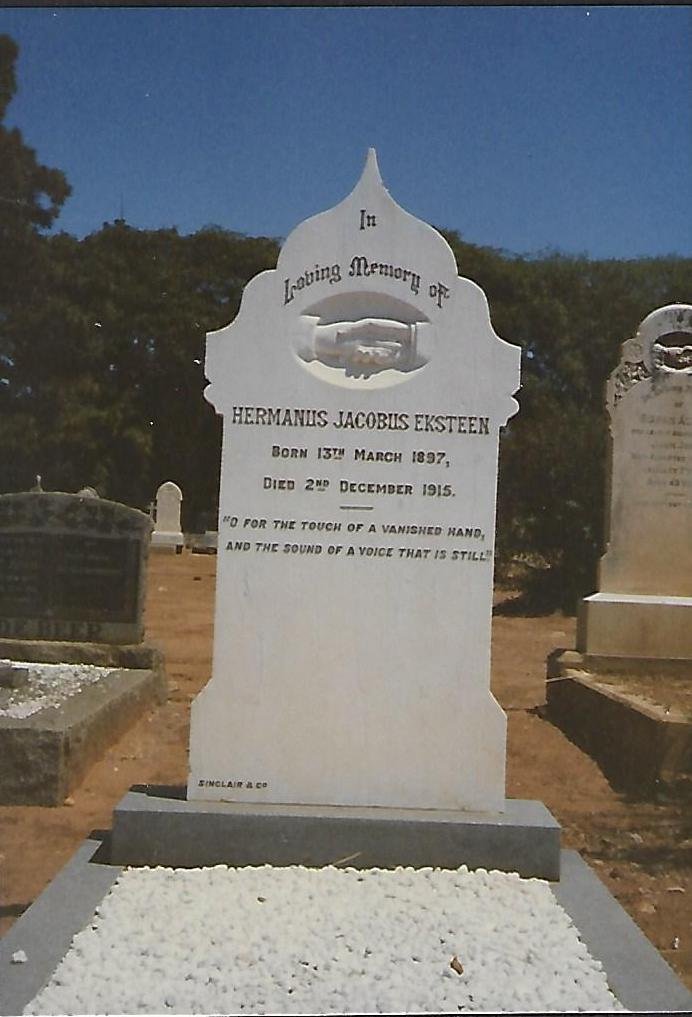 EKSTEEN Hermanus Jacobus 1897-1915