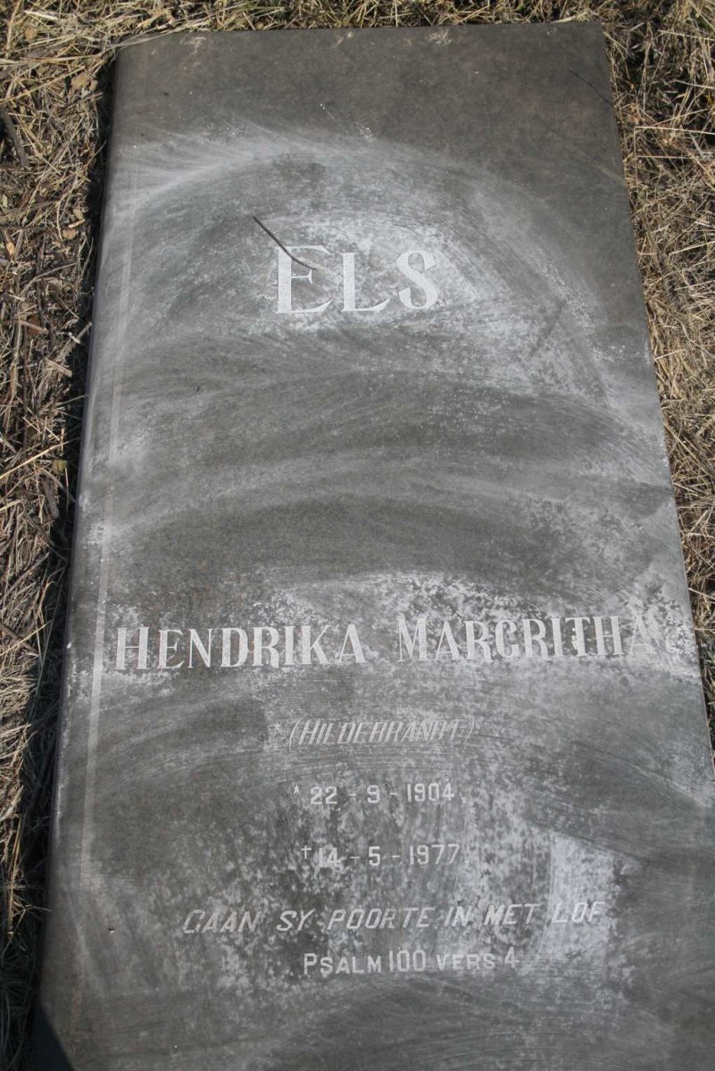 ELS Hendrika Margritha nee HILDEBRANDT 1904-1977