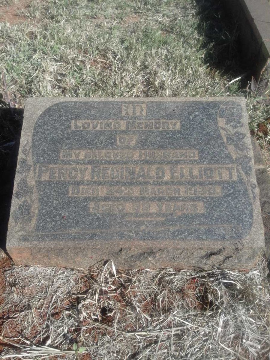 ELLIOTT Percy Reginald -1930
