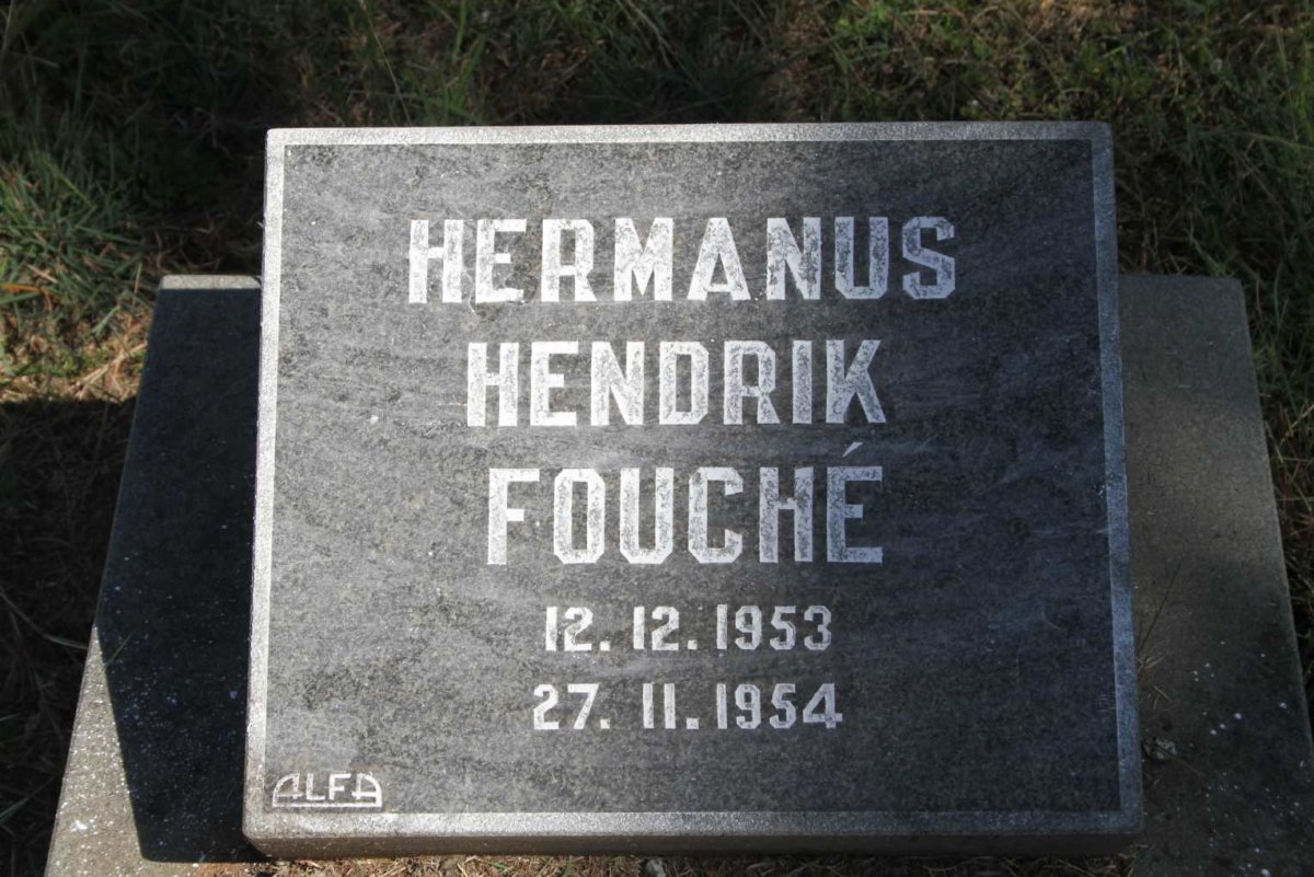 FOUCHE Hermanus Hendrik 1953-1954