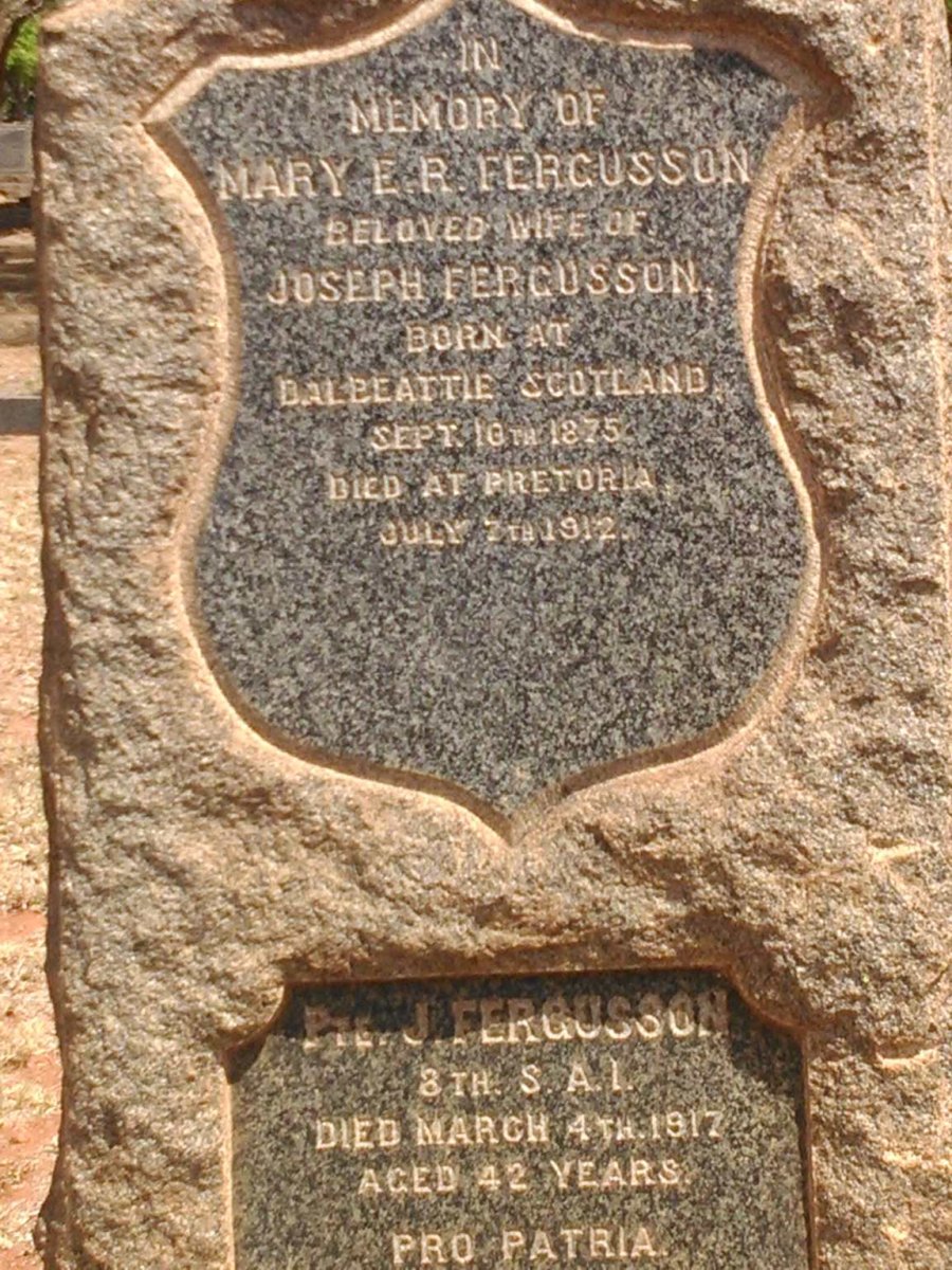 FERGUSSON Joseph -1917 &amp; Mary E.R. 1875-1912