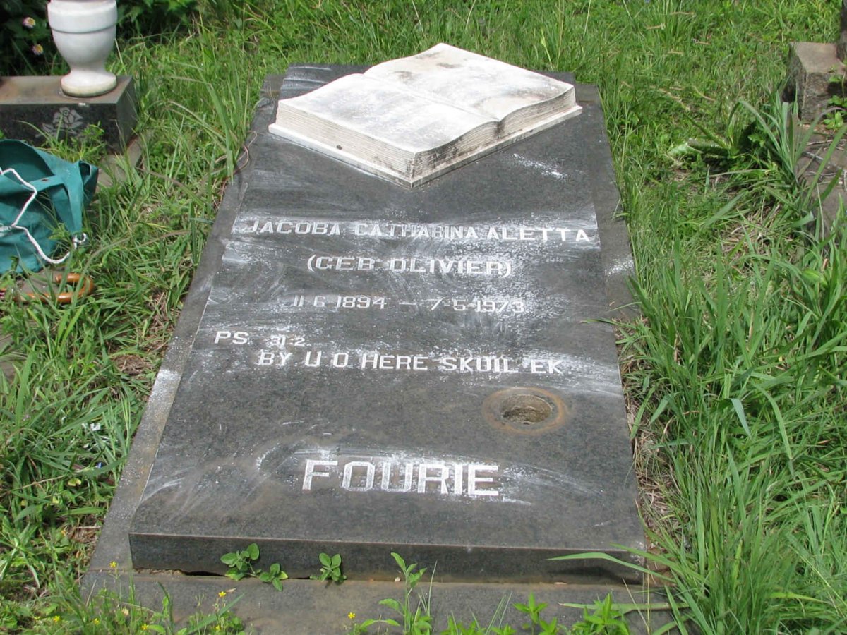 FOURIE Jacoba Catharina Aletta nee OLIVIER 1894-1973