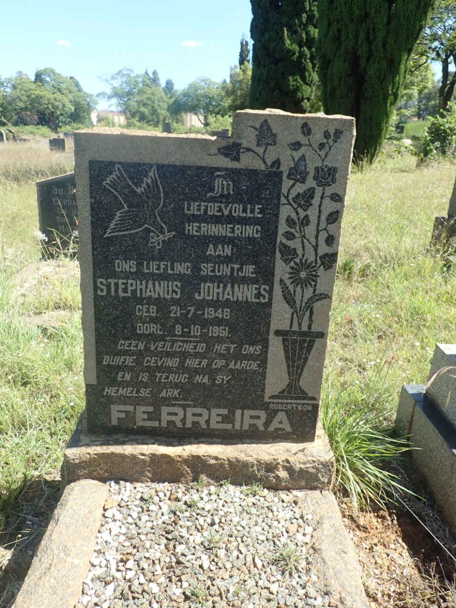 FERREIRA Stephanus Johannes 1948-1951