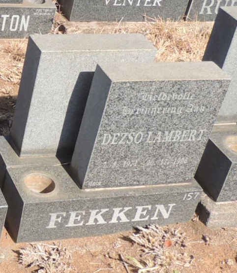 FEKKEN Dezso Lambert 1971-1996