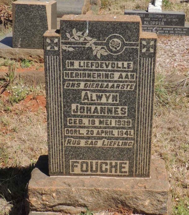 FOUCHE Alwyn Johannes 1939-1941