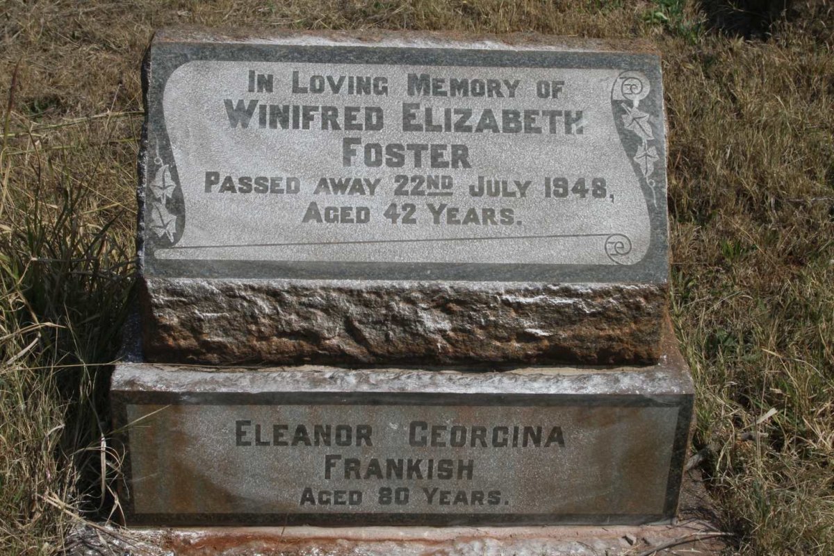 FRANKISH Eleanor Georgina :: FOSTER Winifred Elizabeth -1948