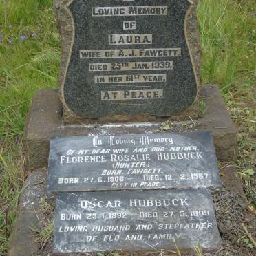 FAWCETT Laura -1939 :: HUBBUCK Oscar 1892-1989 & Florence Rosalie formerly HUNTER nee FAWCETT 1906-1967