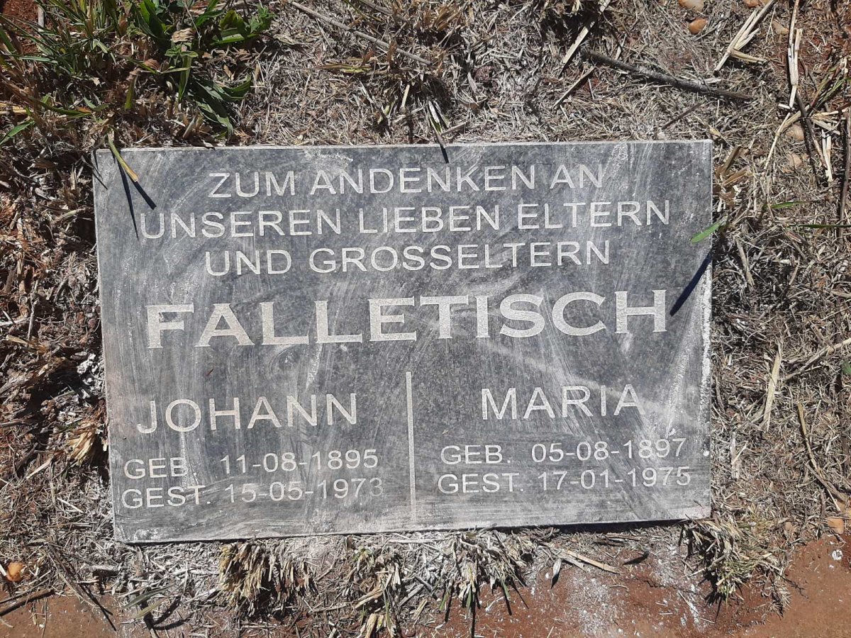 FALLETISCH Johann 1895-1973 &amp; Maria 1897-1975