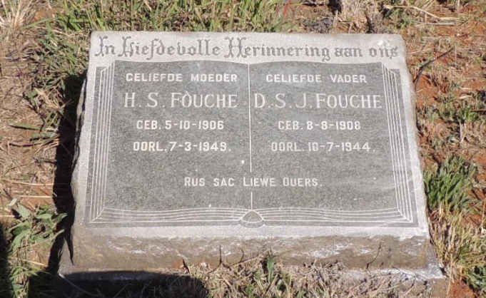 FOUCHE D.S.J. 1908-1944 &amp; H.S. 1906-1949