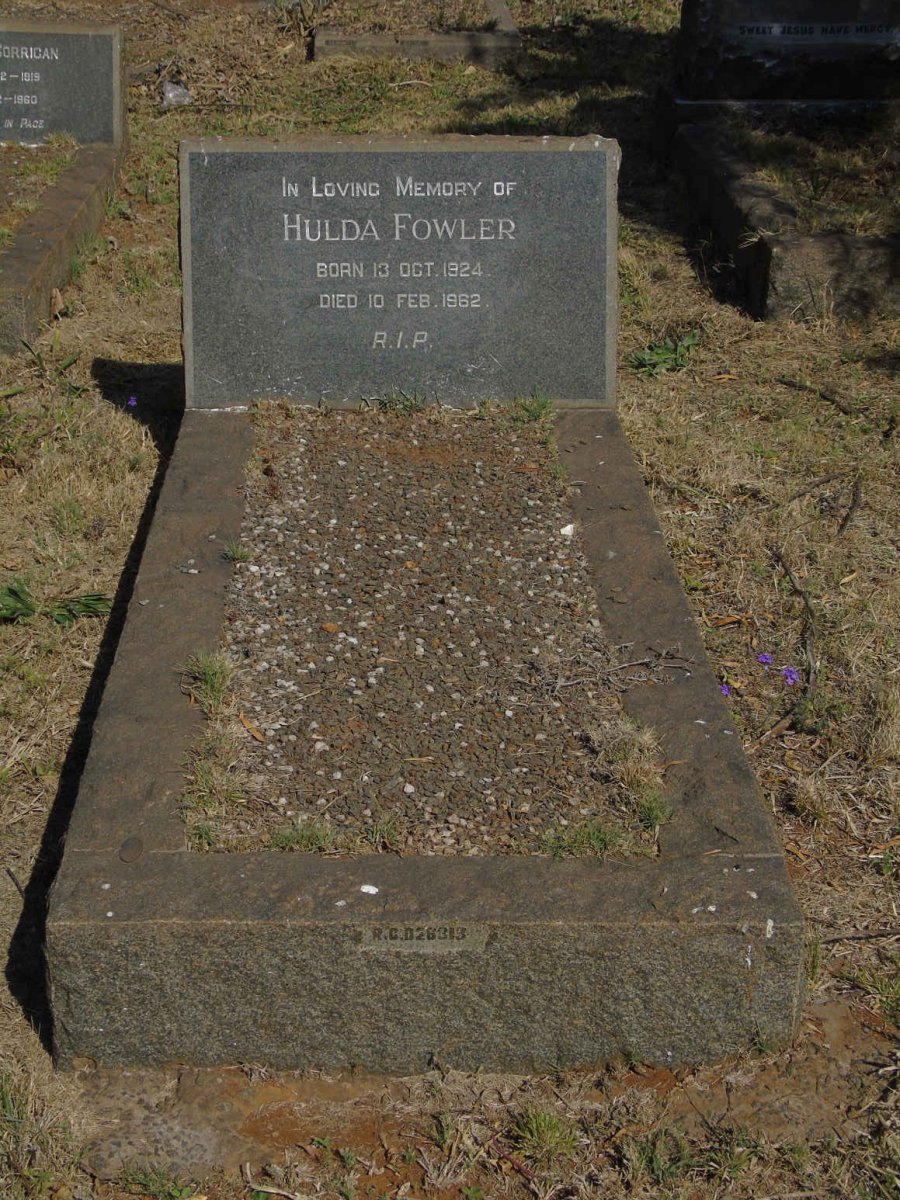 FOWLER Hulda 1924-1962