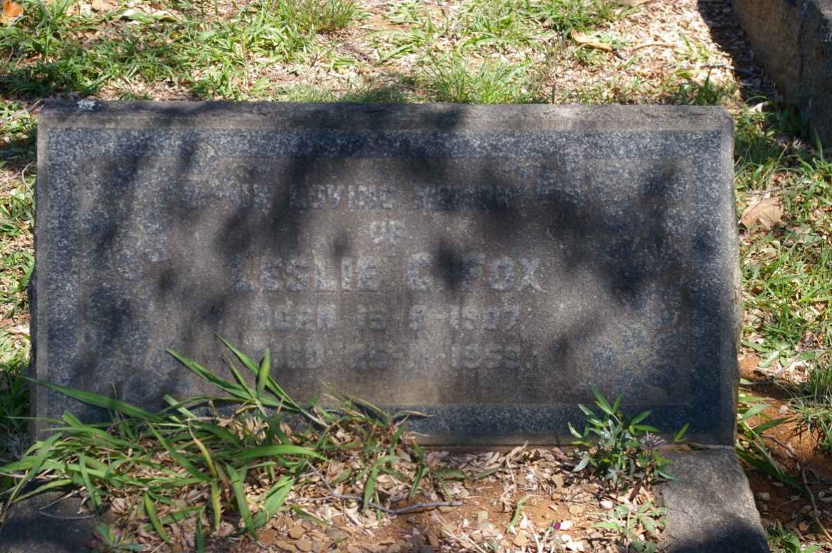 FOX Leslie C. 1907-1959