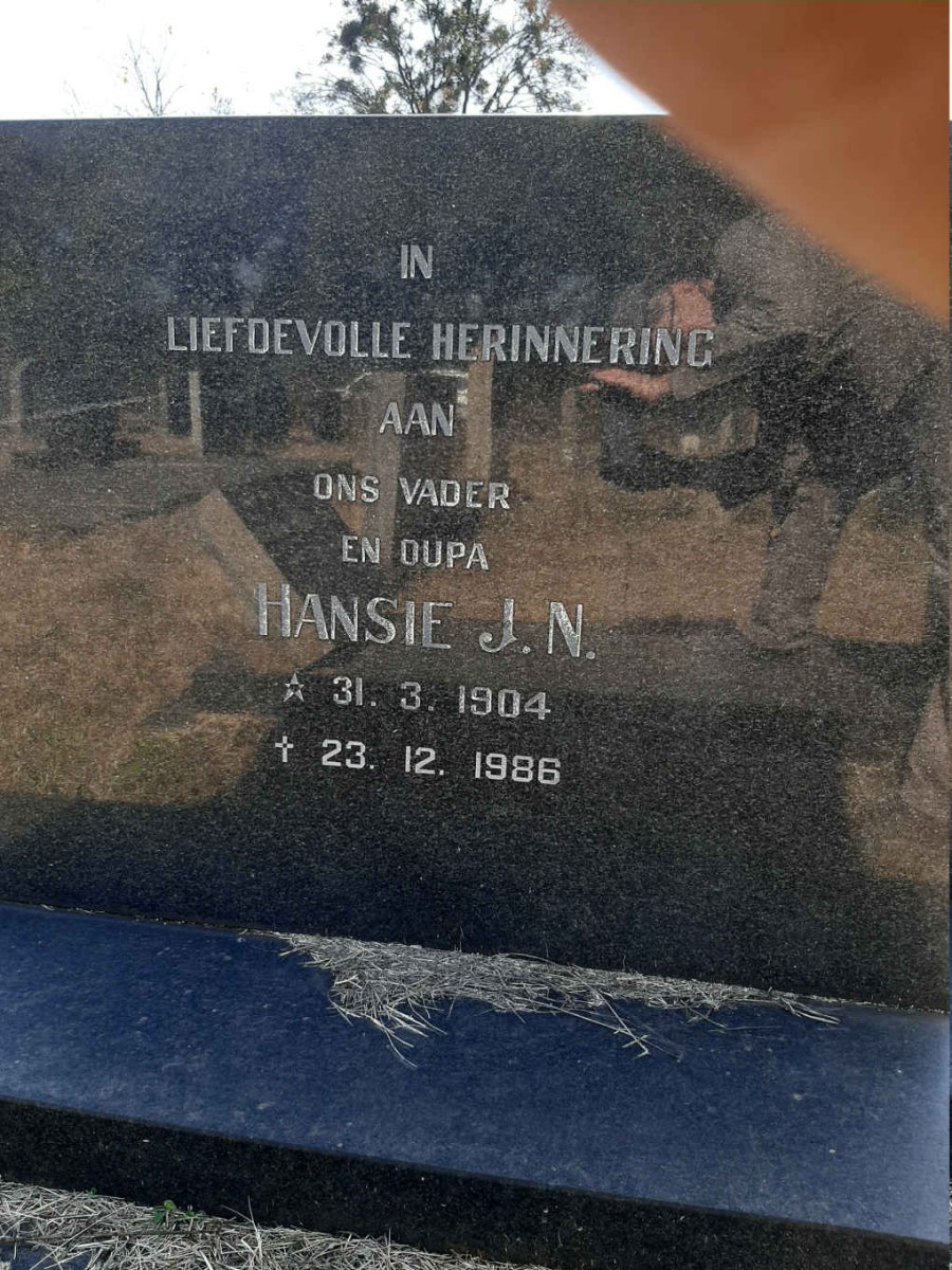 FOURIE Hansie J.N. 1904-1986 _2