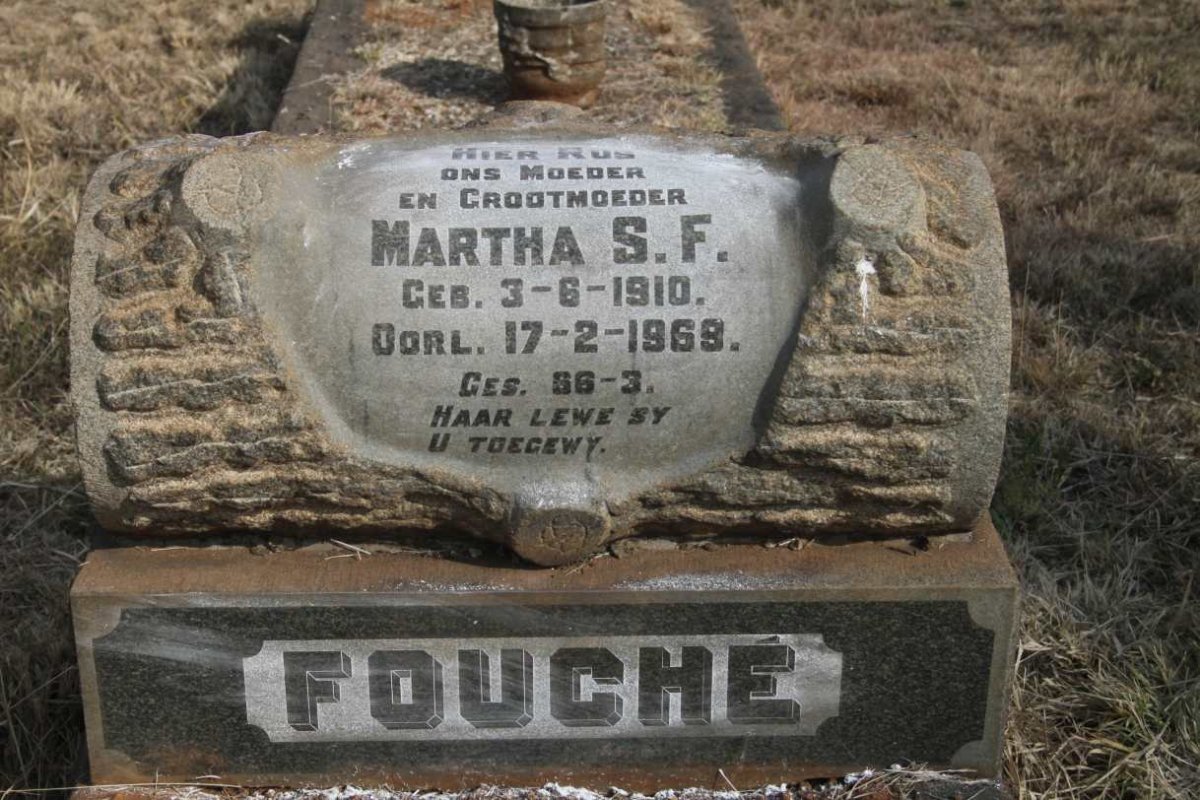 FOUCHE Martha S.F. 1910-1969