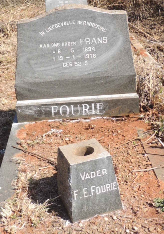 FOURIE Frans 1894-1978