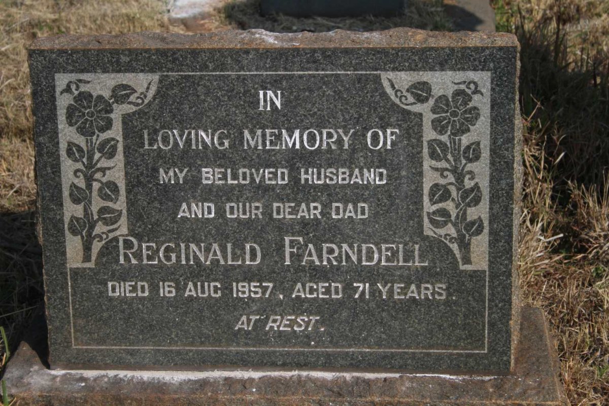 FARNDELL Reginald -1957