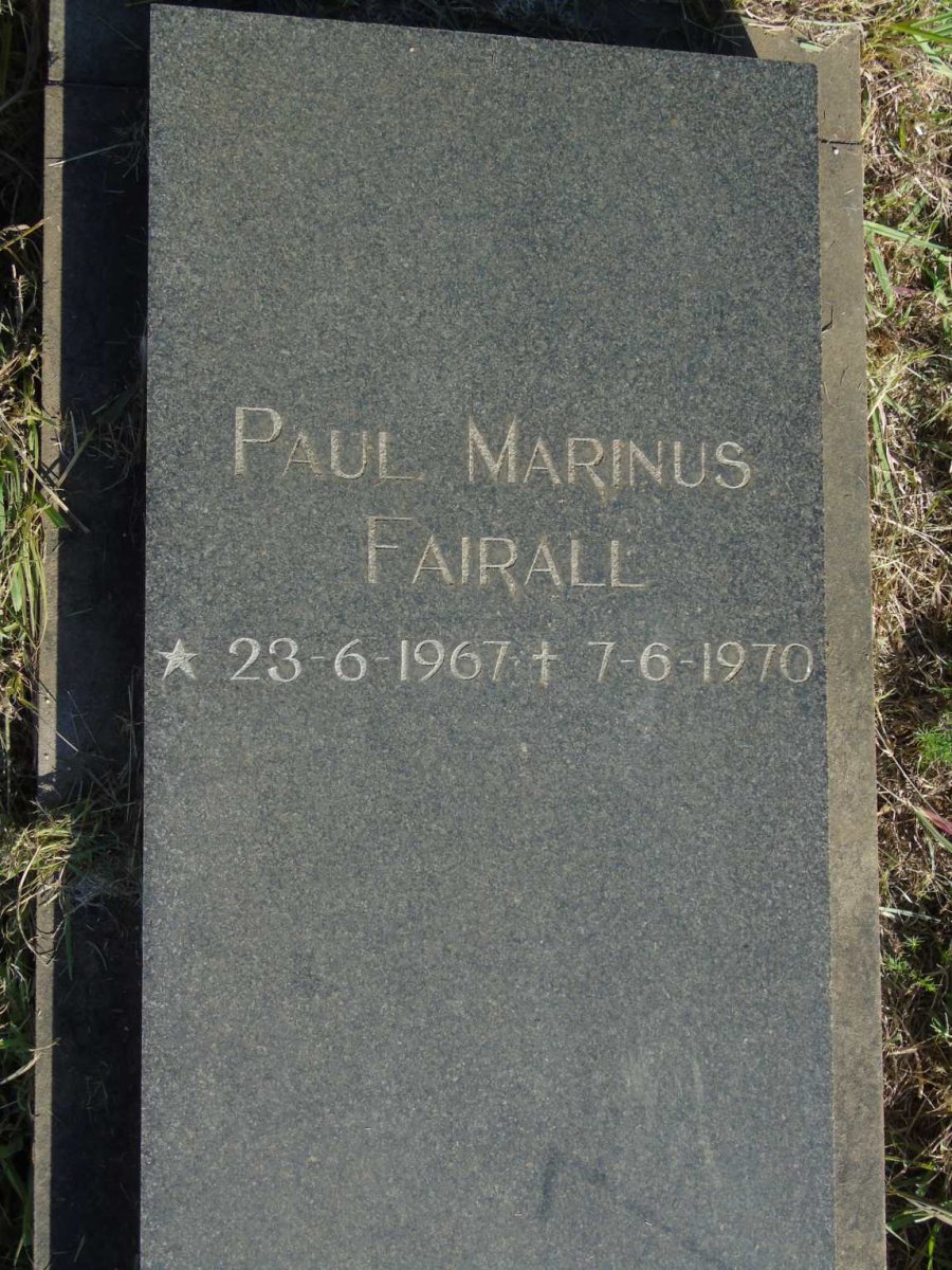 FAIRALL Paul Marinus 1967-1970