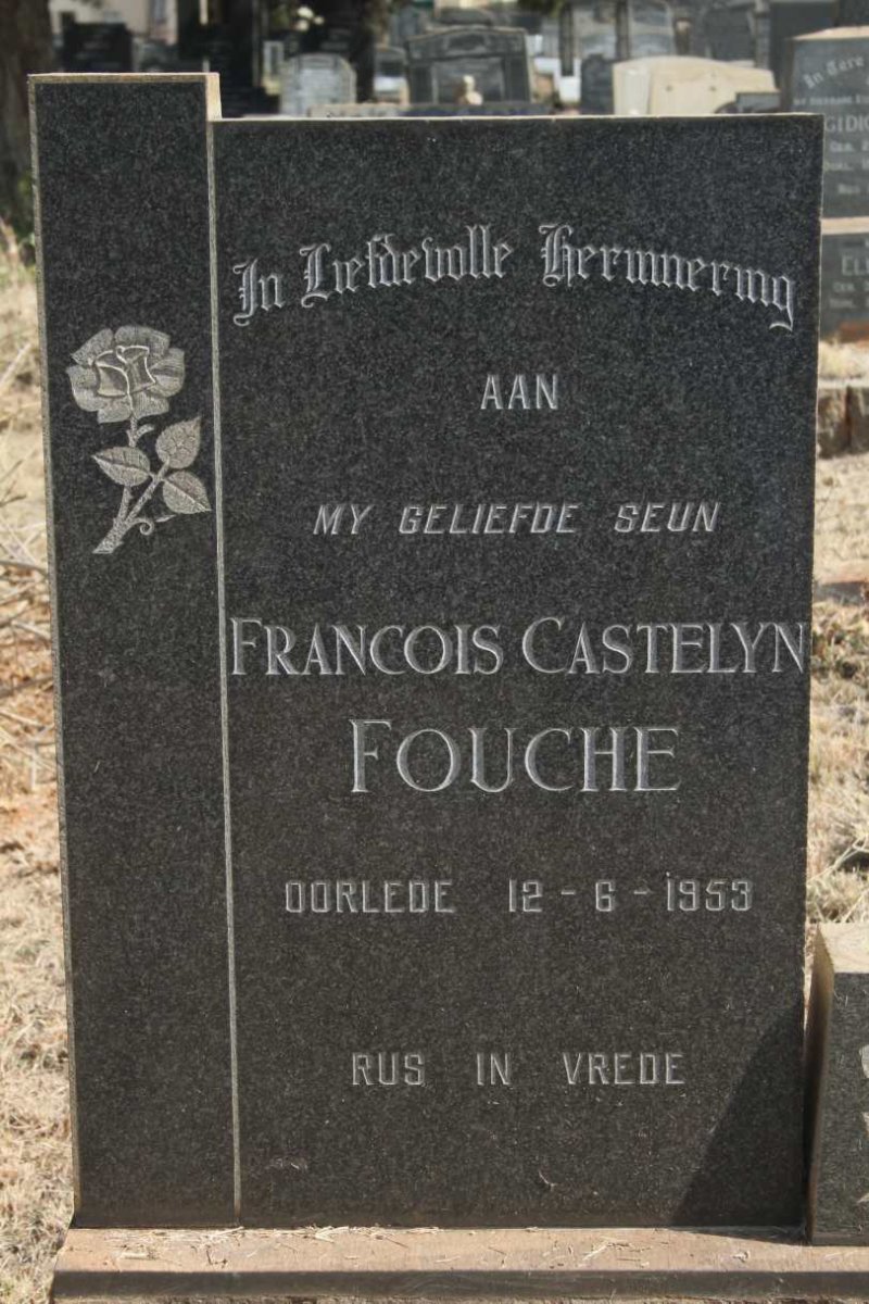 FOUCHE Francois Castelyn -1953