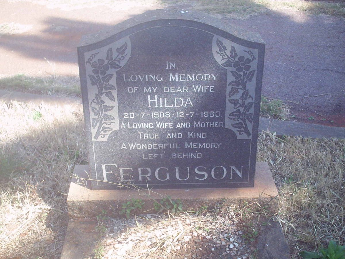 FERGUSON Hilda 1908-1963