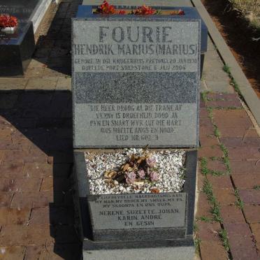 FOURIE Hendrik Marius 1930-2006
