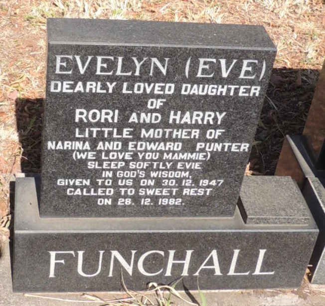 FUNCHALL Evelyn 1947-1982
