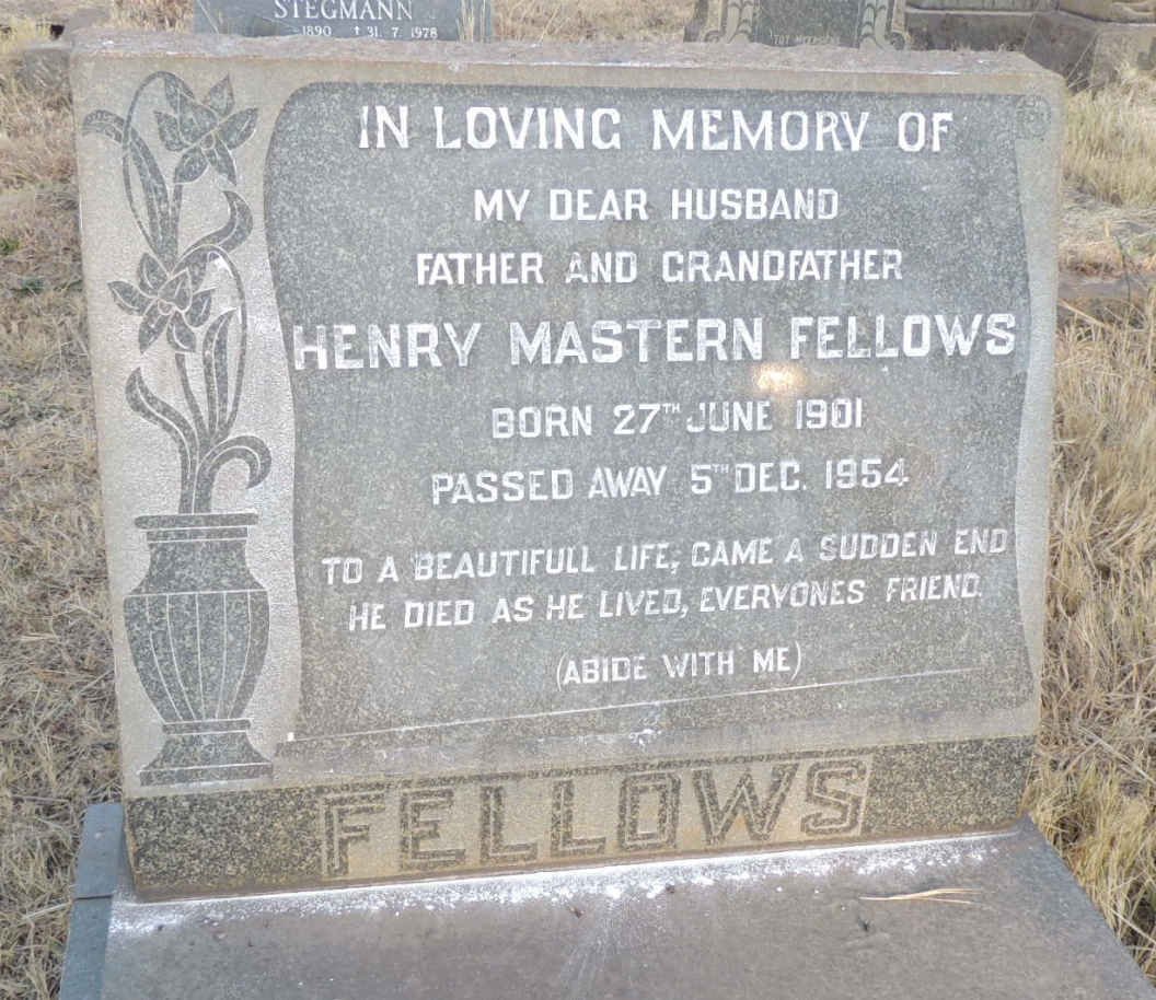 FELLOWS Henry Mastern 1901-1954