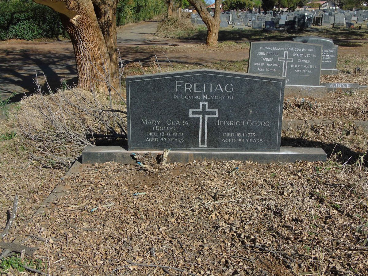 FREITAG Heinrich Georg -1979 &amp; Mary Clara -1973