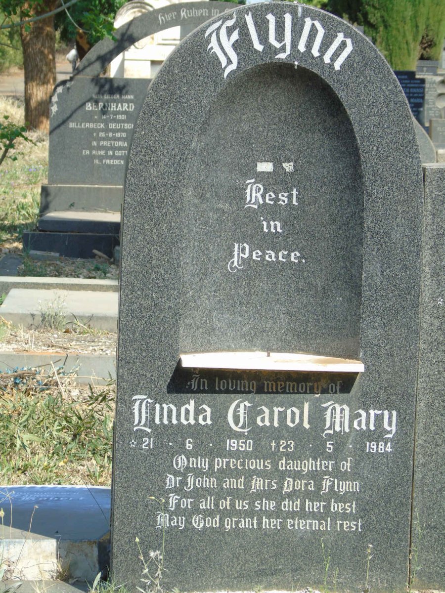 FLYNN John Robert 1915- &amp; Theodora Mary Ann 1923- :: FLYNN Linda Carol Mary 1950-1984