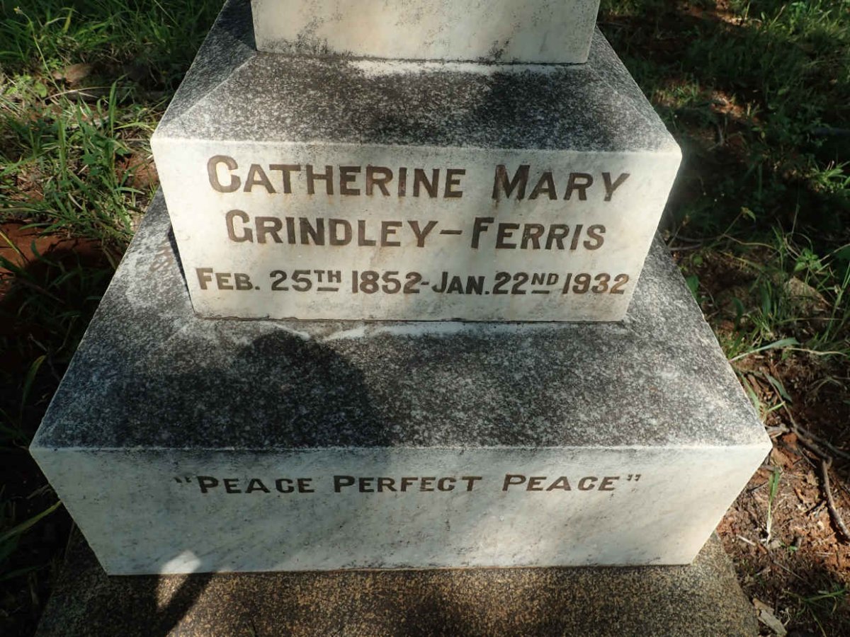 FERRIS Catherine Mary, GRINDLEY 1852-1932