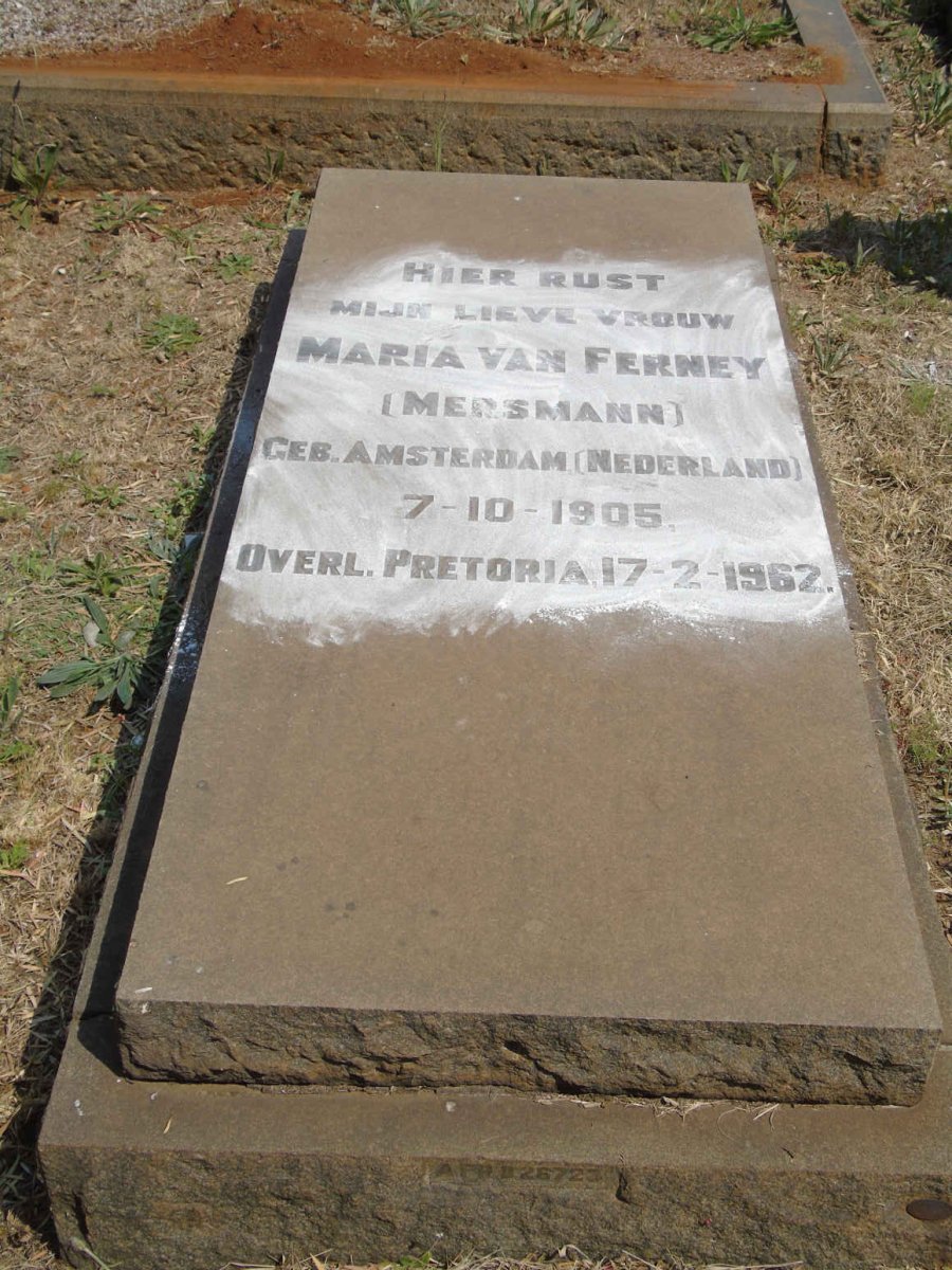FERNY Maria, van nee MERSMANN 1905-1962