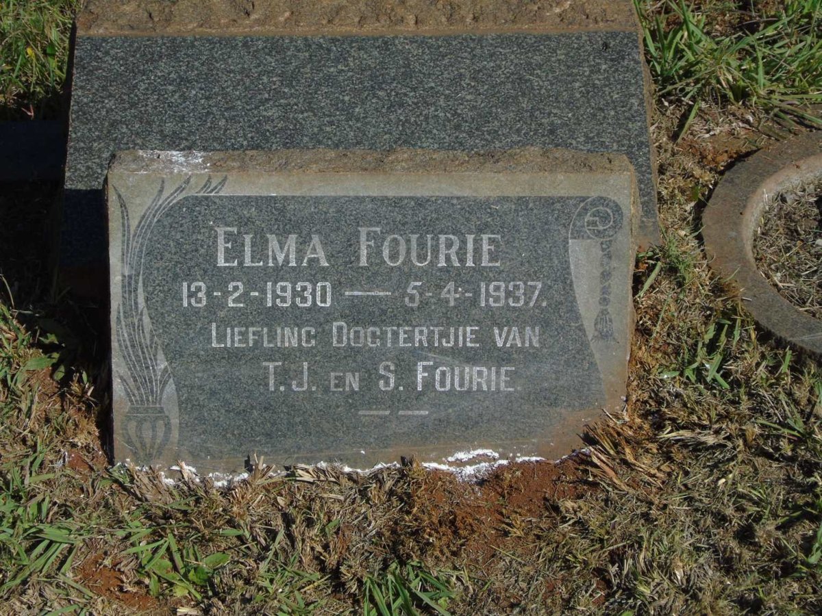 FOURIE Elma 1930-1937
