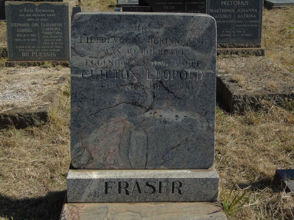 FRASER Clifton Leopold 1938-1993