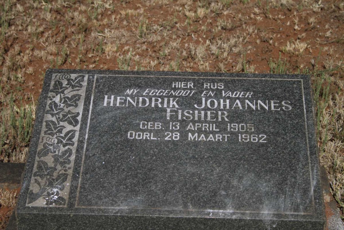 FISHER Hendrik Johannes 1905-1962