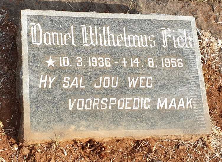 FICK Daniel Wilhelmus 1936-1956
