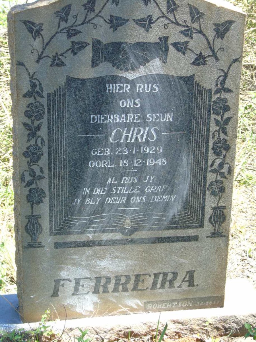 FERREIRA Chris 1929-1948