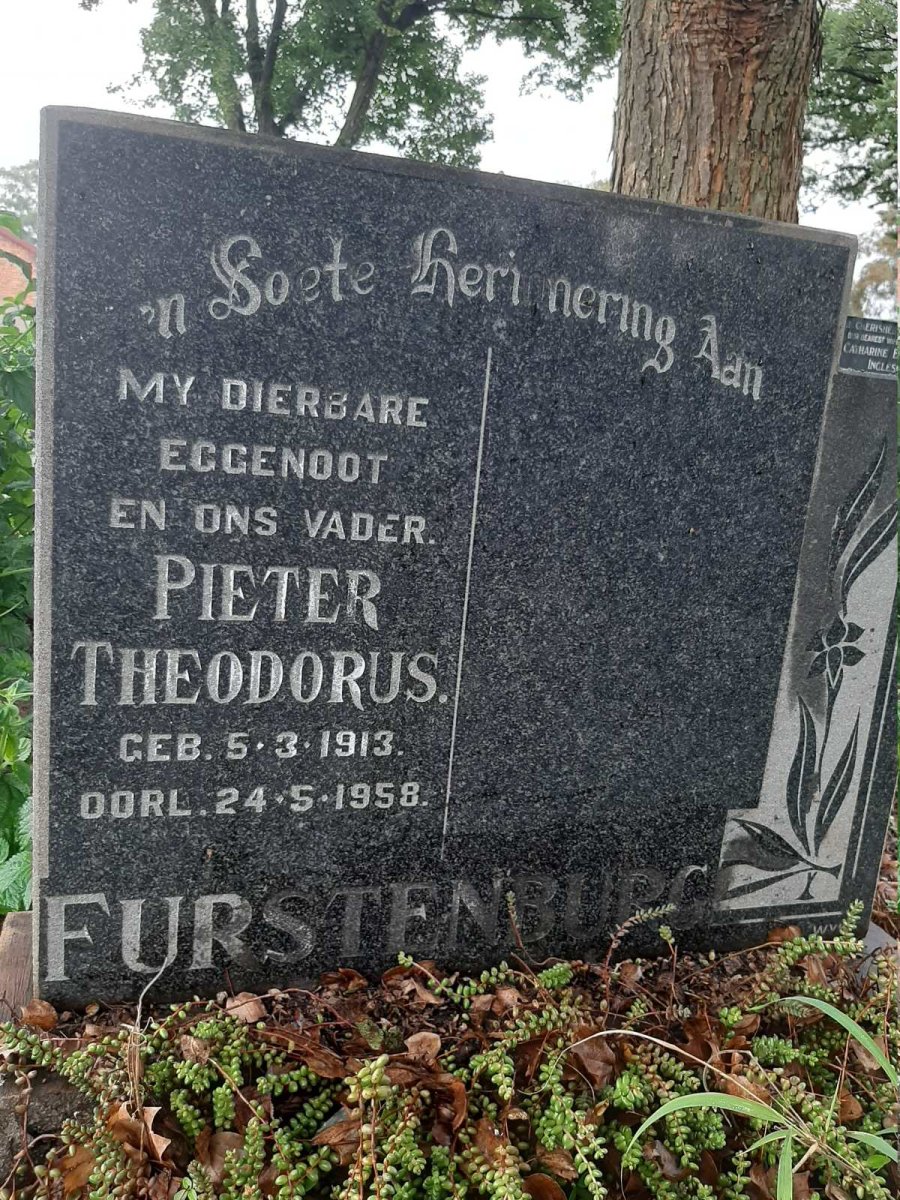 FURSTENBURG Pieter Theodorus 1913-1958