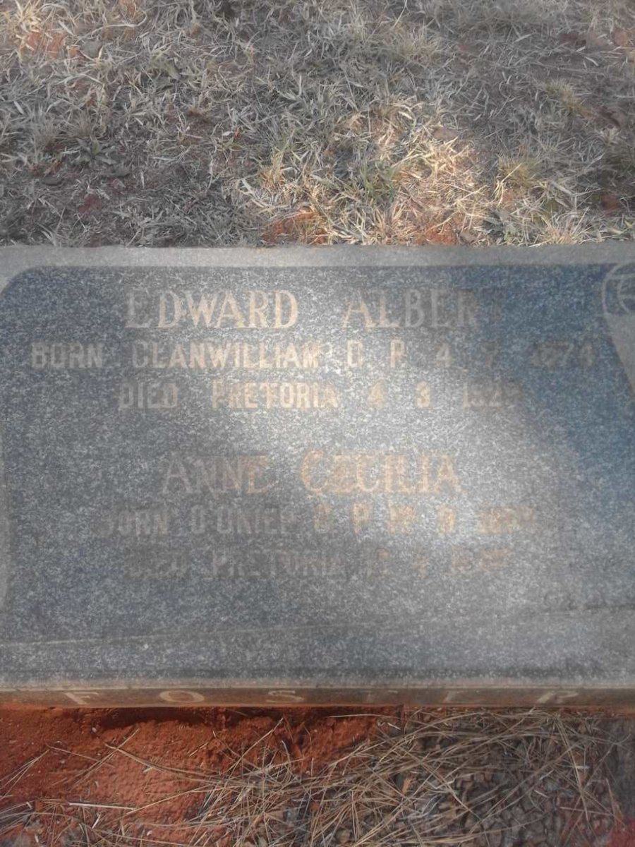 FOSTER Edward Albert 1874-1929 &amp; Anne Cecilia -1947