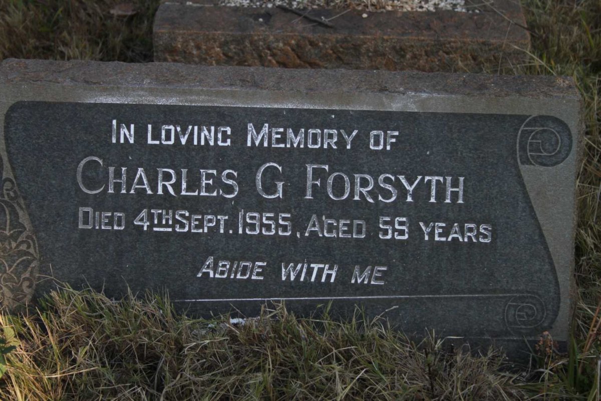 FORSYTH Charles G. -1955