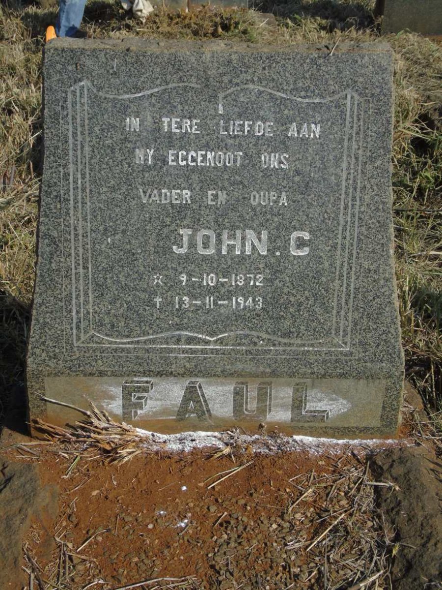 FAUL John C. 1872-1943