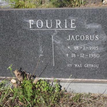 FOURIE Jacobus 1915-1980
