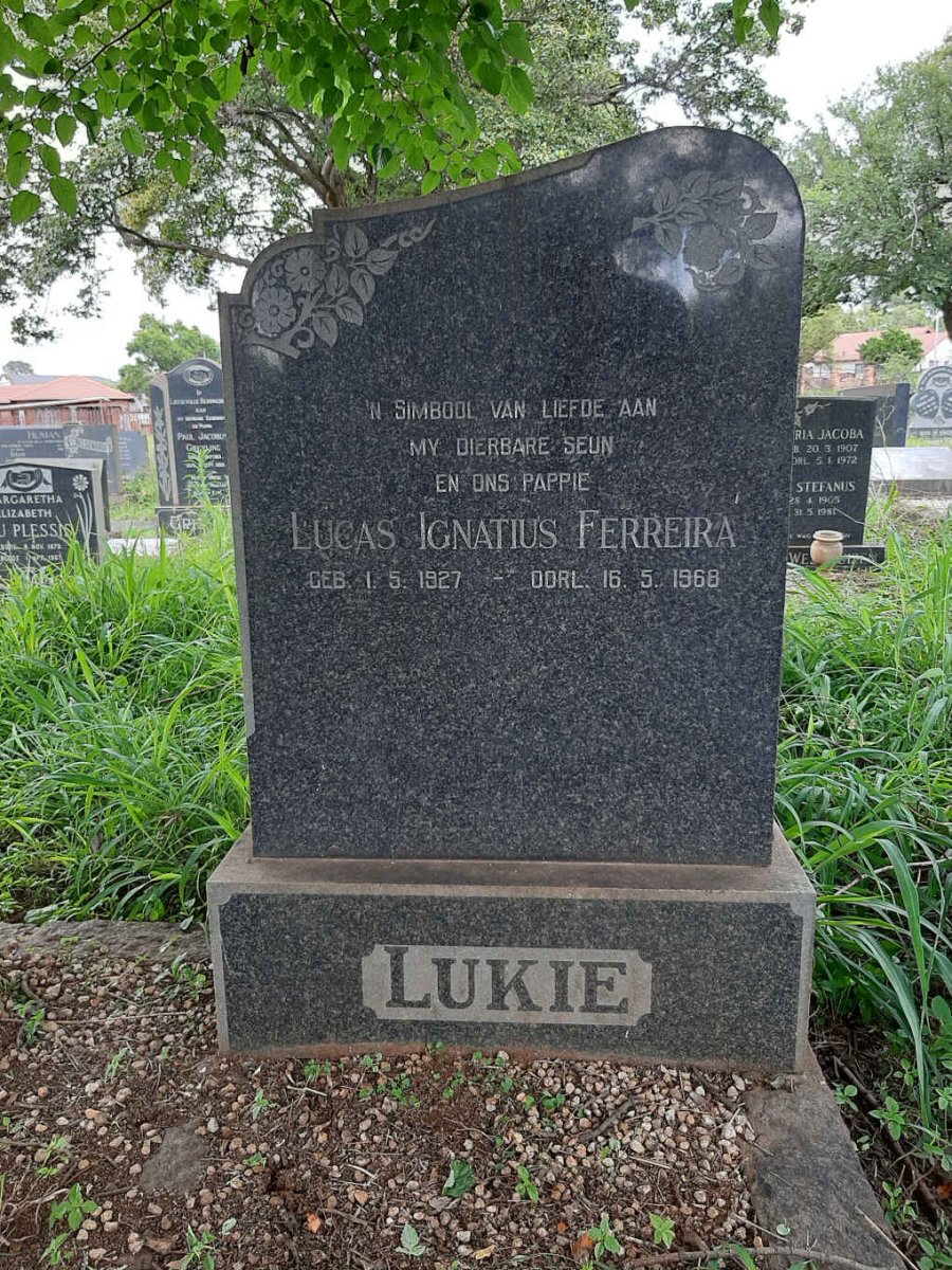 FERREIRA Lucas Ignatius 1927-1968