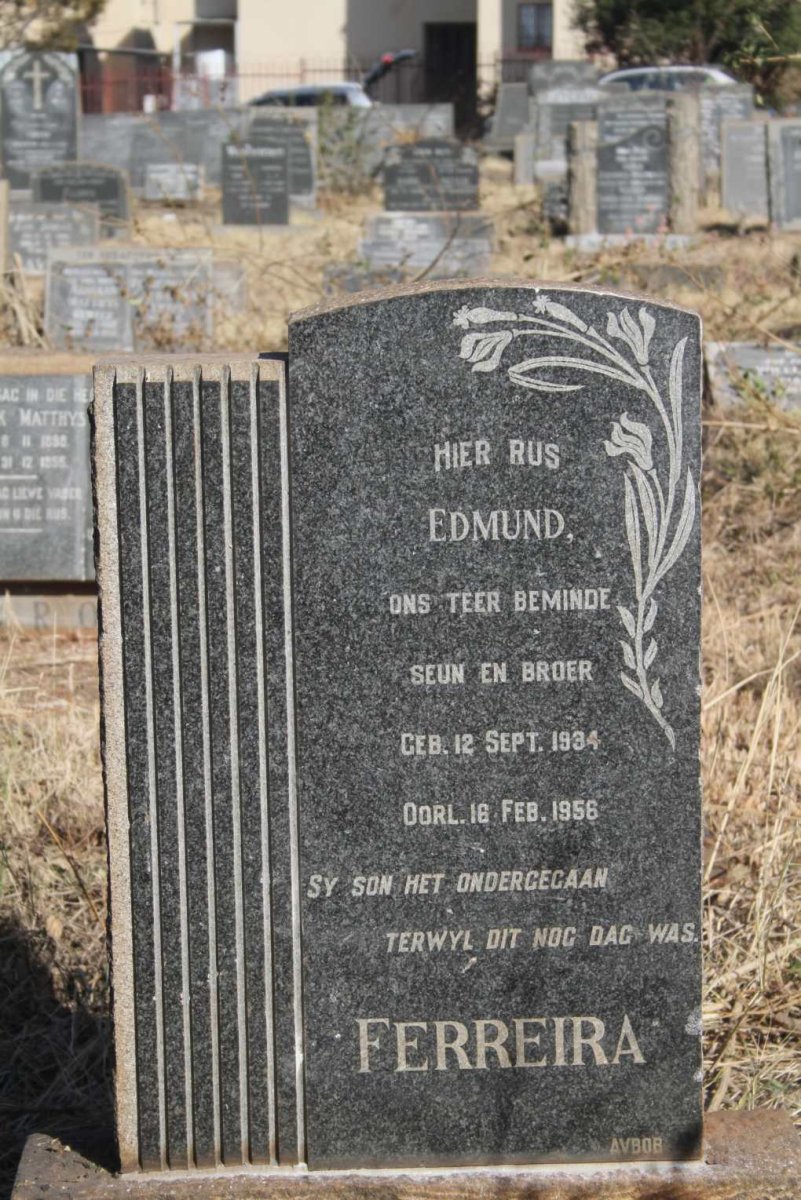 FERREIRA Edmund 1934-1956