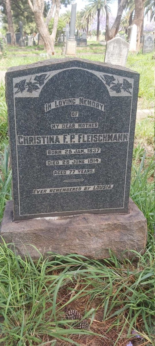 FLEISCHMANN Christina F.P. 1837-1914