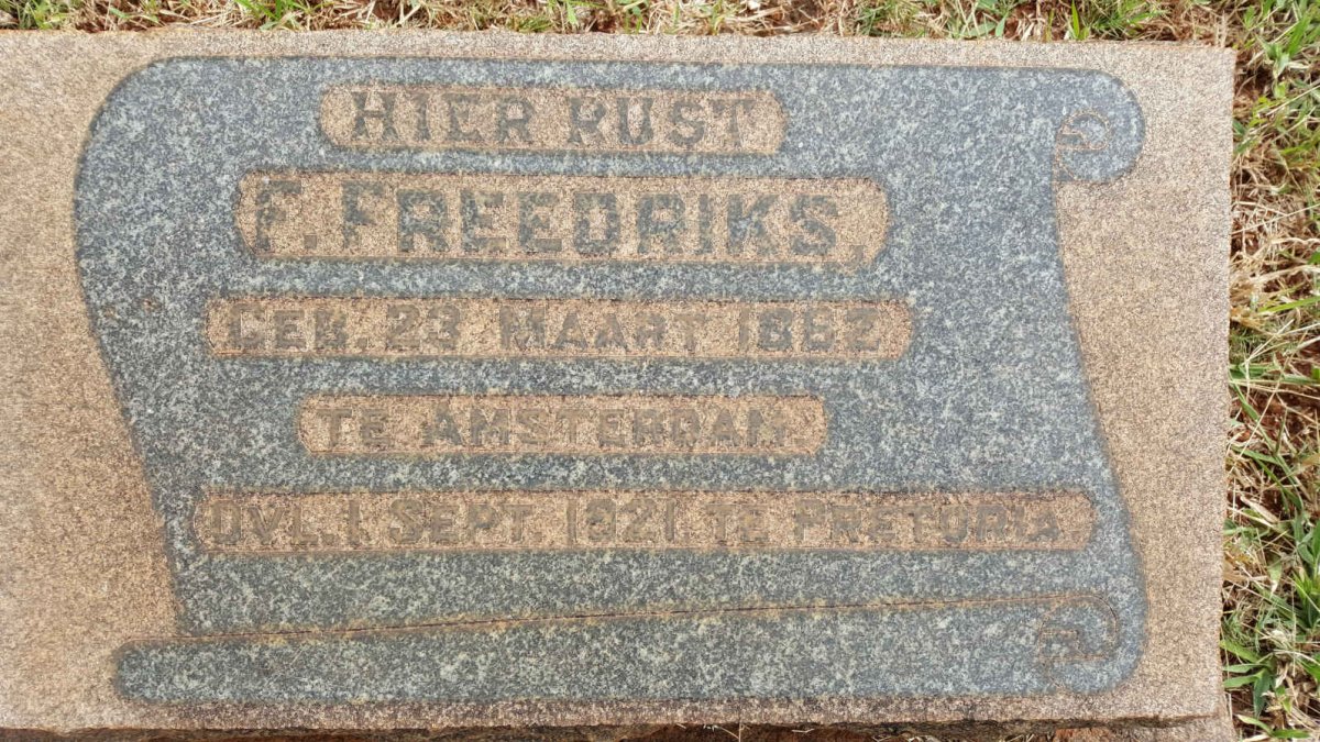FREEDRIKS F. 1862-1921